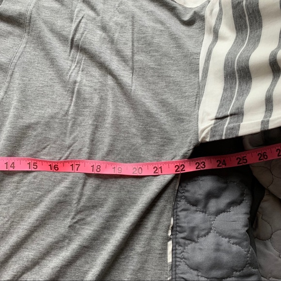 NWT J. Jill Pure Jill Grey Striped Cardigan - Picture 8 of 9